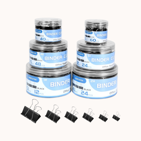 Binder Clips Assorted Sizes Including Extra Large Medium Small Mini and Micro