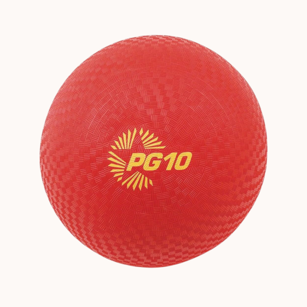 Champion Sports 10 Inch Playground Ball, Red